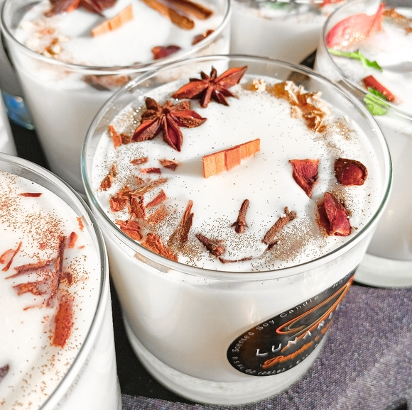 Pumpkin Spice Soy Candle w/ Wood Wick - Picture 5 of 16